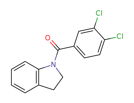 Molecular Structure of 61589-15-9 (1H-Indole, 1-(3,4-dichlorobenzoyl)-2,3-dihydro-)