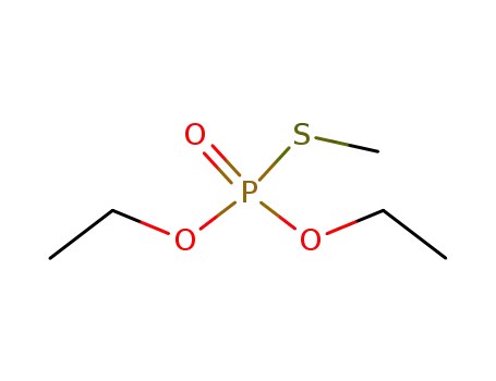 Molecular Structure of 2404-05-9 (O,O-diethyl S-methyl phosphorothioate)