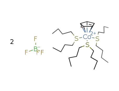 η5-cyclopentadienyltris(di-n-butyl sulfide)cobalt(III) tetrafluoroborate