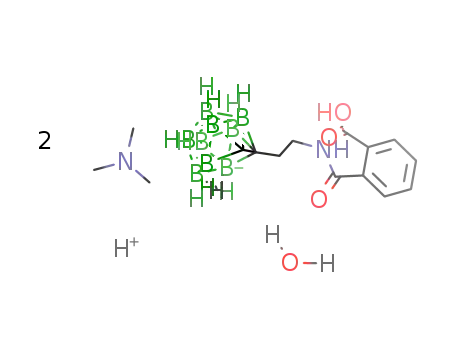 bis(trimethylammonium) 7-(2-carboxybenzoylaminoethyl)-7,8-dicarba-nido-undecaborate(10) monohydrate