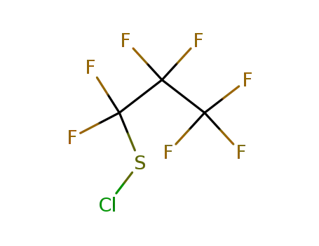 Molecular Structure of 662-42-0 (1-Propanesulfenyl chloride, 1,1,2,2,3,3,3-heptafluoro-)