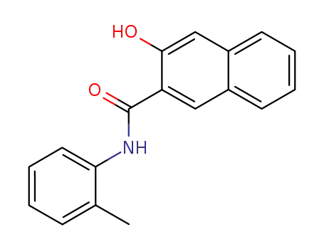 Molecular Structure of 135-61-5 (2-Naphthalenecarboxamide,3-hydroxy-N-(2-methylphenyl)-)