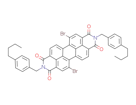N,N'-bis(4-n-butylbenzyl)-1,7-dibromoperylene-3,4:9,10-bis(dicarboximide)