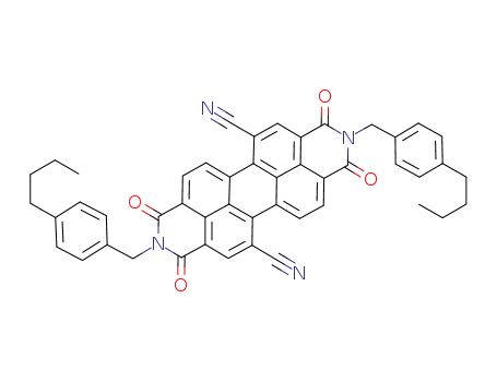 N,N'-bis(4-n-butylbenzyl)-1,7-dicyanoperylene-3,4:9,10-bis(dicarboximide)