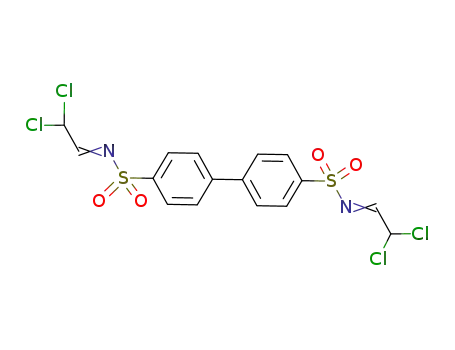N,N'-bis(2,2-dichloroethylidene)biphenyl-4,4'-bis(sulfonamide)