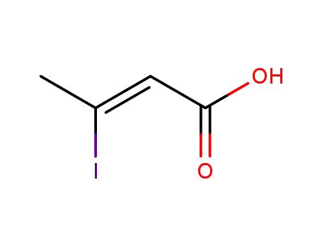 Molecular Structure of 34450-60-7 (2-Butenoic acid, 3-iodo-, (2Z)-)
