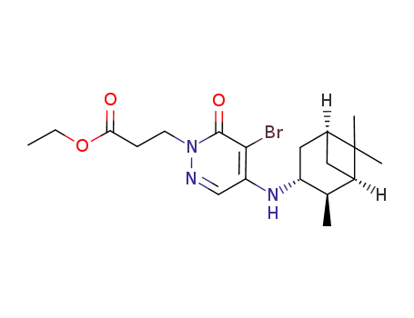 ethyl 3-{5-bromo-6-oxo-4-[(1R,2R,3R,5S)-2,6,6-trimethylbicyclo[3.1.1]hept-3-ylamino]pyridazin-1(6H)-yl}propanoate