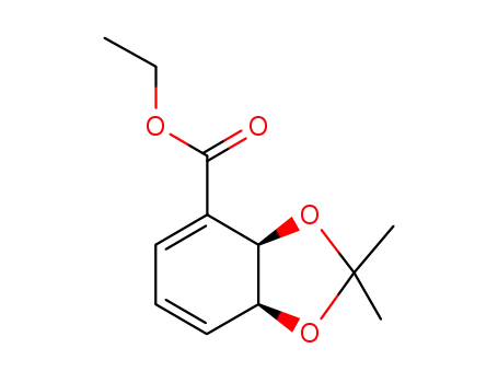 (+)-ethyl (3aR,7aS)-2,2-dimethyl-3a,7a-dihydrobenzo[d][1,3]dioxole-4-carboxylate