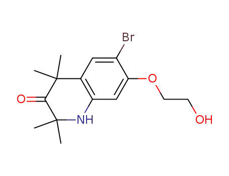 6-bromo-7-(2-hydroxyethoxy)-2,2,4,4-tetramethyl-1,2,3,4-tetrahydroquinolin-3-one