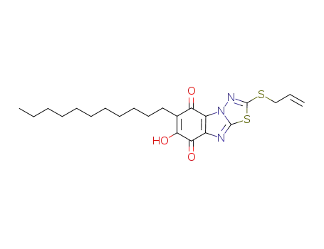 7-hydroxy-2-(allylsulfanyl)-6-undecyl[1,3,4]thiadiazolo[3,2-a]benzimidazole-5,8-dione