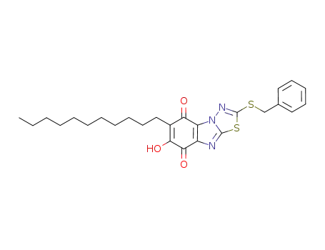 7-hydroxy-2-(benzylsulfanyl)-6-undecyl[1,3,4]thiadiazolo[3,2-a]benzimidazole-5,8-dione