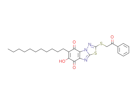 7-hydroxy-2-(phenacylsulfanyl)-6-undecyl[1,3,4]thiadiazolo[3,2-a]benzimidazole-5,8-dione