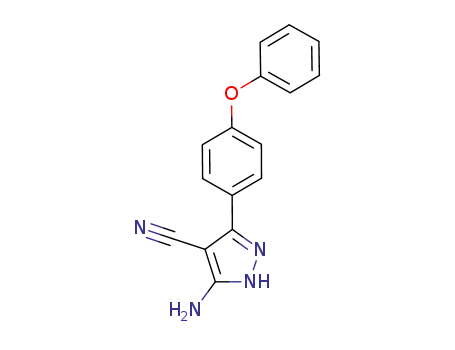 5-aMino-3-(4-phenoxyphenyl)-1H-pyrazole-4-carbonitrile  Cas no.330792-70-6 98%