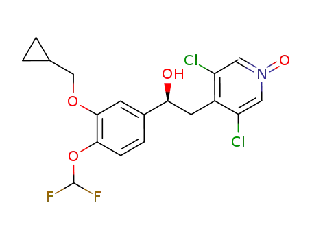 (S)-3,5-dichloro-4-(2-(3-(cyclopropylmethoxy)-4-(difluoromethoxy)phenyl)-2-hydroxyethyl)pyridine 1-oxide