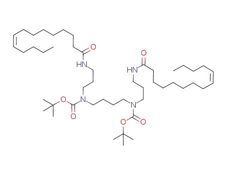 N1,N12-dimyristoleoyl-N4,N9-di(t-butoxycarbonyl)-1,12-diamino-4,9-diazadodecane