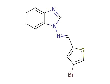 (E)-N-(benzimidazol-1-yl)-1-(4-bromo-2-thienyl)methanimine