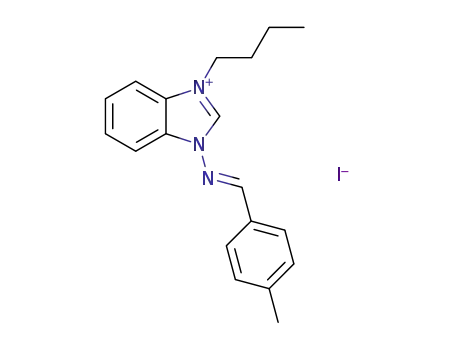 (E)-N-(3-butylbenzimidazol-3-ium-1-yl)-1-(p-tolyl)methanimine iodide