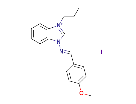 (E)-N-(3-butylbenzimidazol-3-ium-1-yl)-1-(4-methoxyphenyl)methanimine iodide