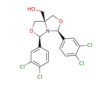 2,8-di-(3,4-dichlorophenyl)-5-hydroxymethyl-1-aza-3,7-dioxabicyclo[3.3.0]octane