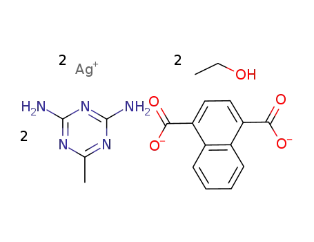 bis(2,4-diamino-6-methyl-1,3,5-tetrazine)(naphthalene-1,4-dicarboxylate)dicopper(II) - ethanol (1/2)