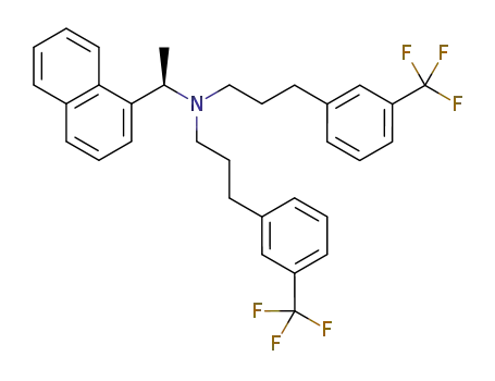 (R)-N-(1-(naphthalen-1-yl)ethyl)-3-(3-(trifluoromethyl)phenyl)-N-(3-(3-(trifluoromethyl)phenyl)propyl)propan-1-amine hydrochloride