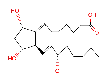 Molecular Structure of 551-11-1 (Prostaglandin F2a)