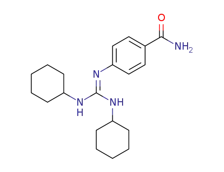 4-((bis(cyclohexylamino)methylene)amino)benzamide