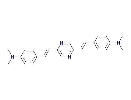 4,4′-(1E,1′E)-2,2′-(pyrazine-2,5-diyl)bis(ethene-2,1-diyl)bis(N,N-dimethylaniline)