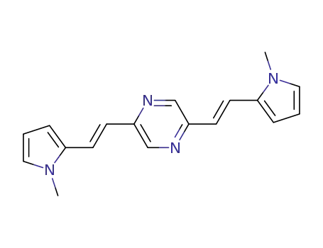 (E,E)-2,5-bis[2-(1-methyl-1H-pyrrole-2-yl)-vinyl]-pyrazine