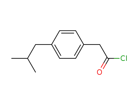 Molecular Structure of 38588-43-1 (Benzeneacetyl chloride, 4-(2-methylpropyl)-)