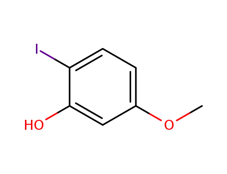 Molecular Structure of 41046-70-2 (2-Iodo-5-Methoxyphenol)