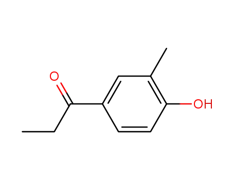 Molecular Structure of 940-04-5 (1-(4-hydroxy-3-methylphenyl)propan-1-one)