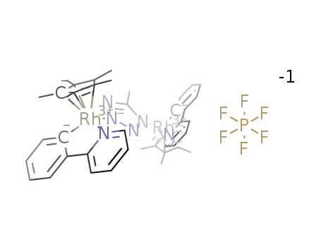 [[(η5-C5Me5)Rh(2-(2'-pyridyl)phenyl)]2(μ-(5-methyltetrazolato))][PF6]
