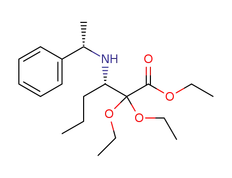 (S)-ethyl 2,2-diethoxy-3-(((S)-1-phenylethyl)amino)hexanoate