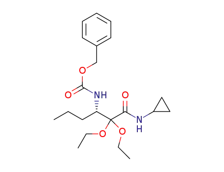 (S)-benzyl (1-(cyclopropylamino)-2,2-diethoxy-1-oxohexan-3-yl)carbamate