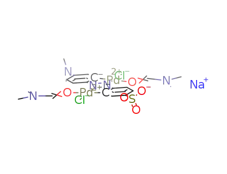 {(N,N-dimethylformamide)PdCl(μ-Me2NC6H3N=NC6H3SO3Na)PdCl(N,N-dimethylformamide)}