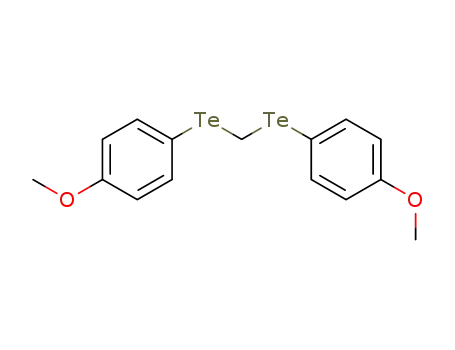 Molecular Structure of 27976-44-9 (Benzene, 1,1'-[methylenebis(telluro)]bis[4-methoxy-)