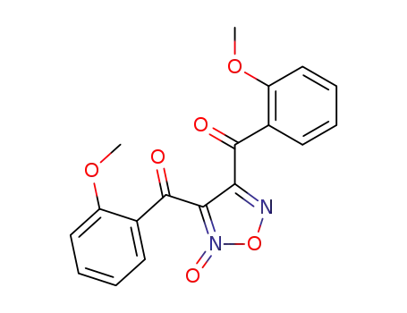 Molecular Structure of 886536-76-1 (Methanone, (2-oxido-1,2,5-oxadiazole-3,4-diyl)bis[(2-methoxyphenyl)-)