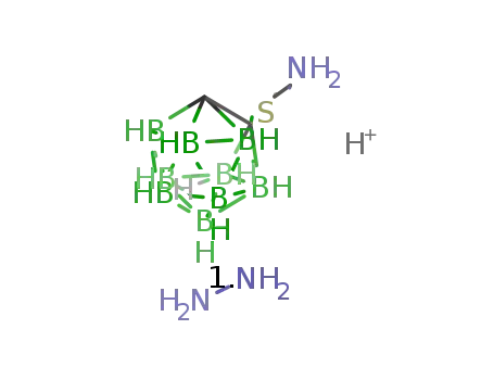 C4H17B9NS(1-)*1.4H4N2*H(1+)
