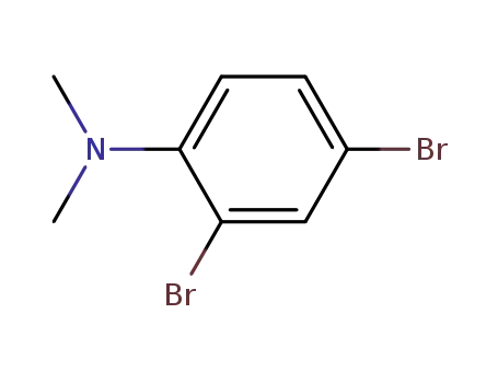 Molecular Structure of 64230-27-9 (Benzenamine, 2,4-dibromo-N,N-dimethyl-)