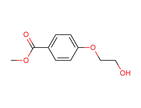 Molecular Structure of 3204-73-7 (4-(2-HYDROXYETHOXY)BENZOIC ACID METHYL ESTER)