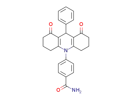 4-(1,2,3,4,5,6,7,8-octahydro-1,8-dioxo-9-phenylacridin-10(9H)-yl)benzamide