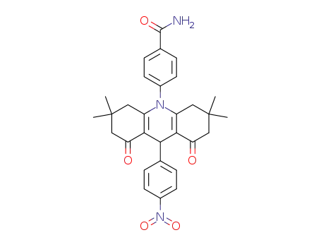 4-(1,2,3,4,5,6,7,8-octahydro-3,3,6,6-tetramethyl-1,8-dioxo-9-[(4-nitrophenylacridine-10(9H)-yl)])benzamide