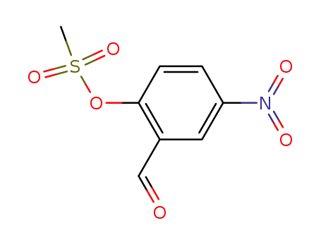 Molecular Structure of 67326-25-4 (2-FORMYL-4-NITROPHENYL METHANESULFONATE)