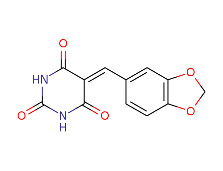 5-<(3,4-methylenedioxyphenyl) methylene>-2,4,6 (1H,3H,5H)pyrimidinetrione