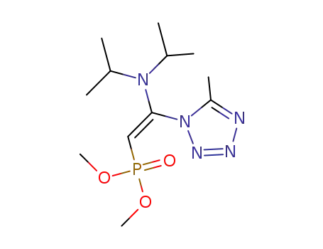 dimethyl [(Z)-2-diisopropylamino-2-(5-methyl-1H-tetrazol-1-yl)vinyl]-phosphonate