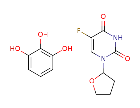 (RS)-5-fluoro-1-(tetrahydrofuran-2-yl) pyrimidine-2,4 (1H,3H)-dione*pyrogallol