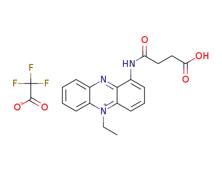 1-(3-carboxypropionylamino)-5-ethyl-phenazinium trifluoroacetate