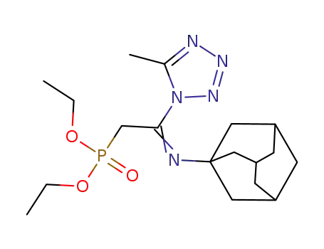 [2-(adamantan-1-ylimino)-2-(5-methyltetrazol-1-yl)ethyl]-phosphonic acid diethyl ester