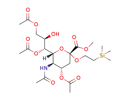 methyl [2-(trimethylsilyl)ethyl 5-acetamido-4,7,9-tri-O-acetyl-3,5-dideoxy-D-glycero-α-D-galacto-2-nonulopyranosid]onate